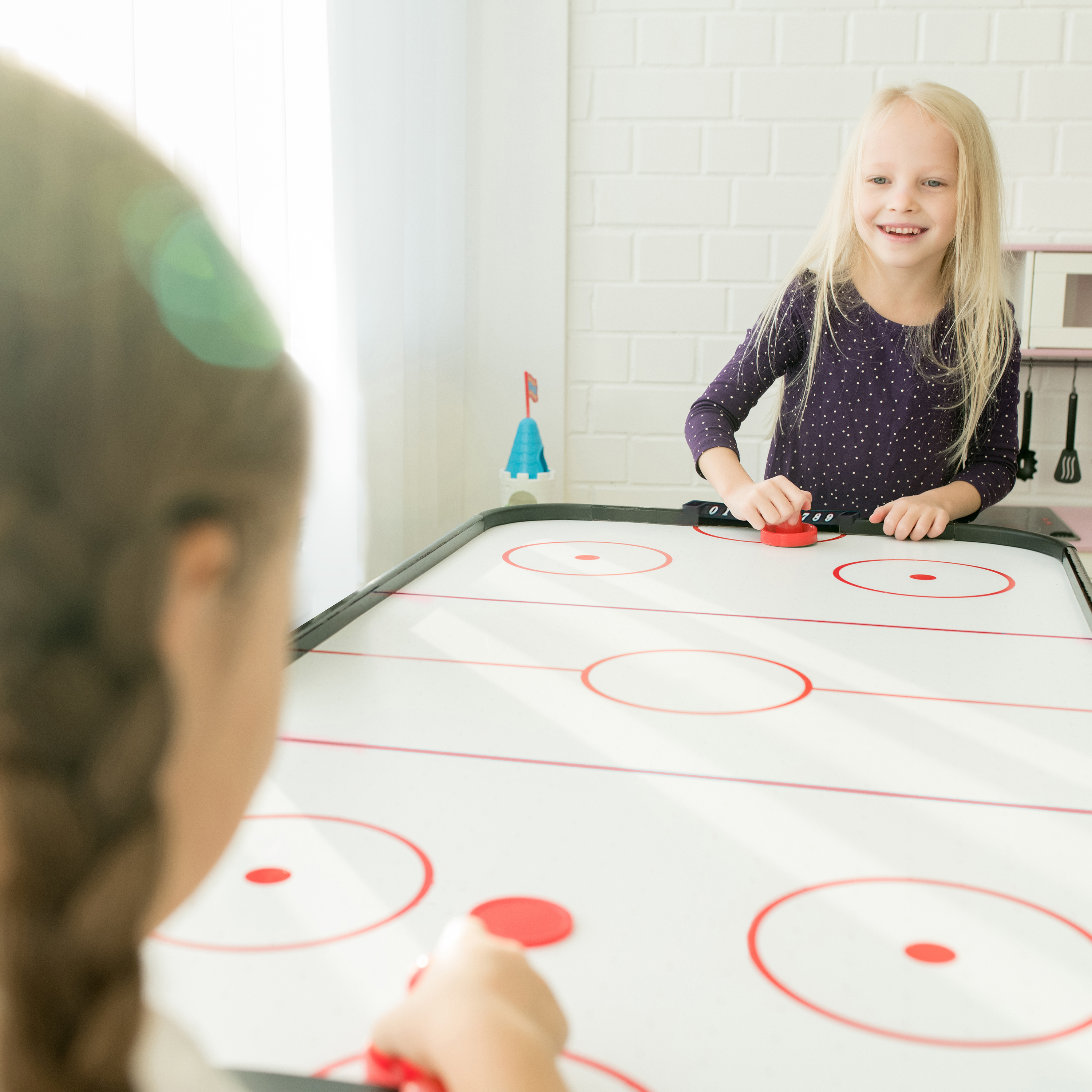 Air Hockey de Table Pliable Icing pour l'intérieur